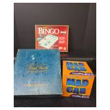 Classic Board Games - Trivial Pursuit, Mad Gab, and Bingo Set
