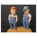 1983 Country Store Little Farmers Figurine by Home Interiors
