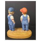 1983 Country Store Little Farmers Figurine by Home Interiors