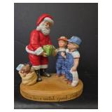 1983 Country Store Santa with Children Figurine by Home Interiors