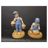 1990 Country Store Little Farmers Figurines by Home Interiors