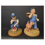 1983 Country Store Little Farmers Figurines by Home Interiors