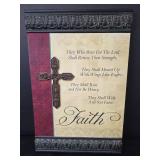 Faith Wall Art with Decorative Cross