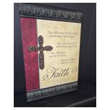 Faith Wall Art with Decorative Cross
