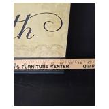 Faith Wall Art with Decorative Cross