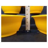 Retro Yellow and Blue Plastic Mixing Bowls Set