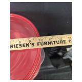 Rubbermaid Food Storage Containers with Red Lids Set