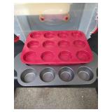 Cupcake Carrier Set with Muffin Pans