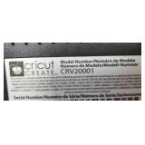 Cricut Create Electronic Cutting Machine CRV20001 Powers on