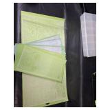 Cricut Cartridge Storage Binder,  Assorted Mats, and Plastic Storage Container
