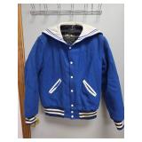 Holloway Varsity Jacket with Sailor Collar Size Small