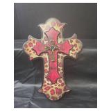 Decorative Leopard Print Wall Cross