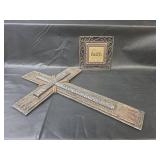 Decorative Religious Wall Cross with Faith Plaque