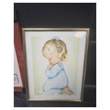 Framed Prayer and Reading Prints