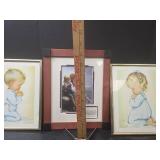 Framed Prayer and Reading Prints