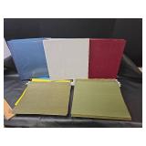 Hanging File Folders and 3-Ring Binders