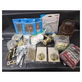 Hardware Supply Lot - Door Hinges, Steel Wool & Accessories
