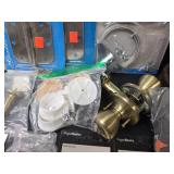 Hardware Supply Lot - Door Hinges, Steel Wool & Accessories