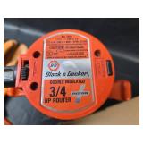 Black & Decker 3/4 HP Router with Kinco Work Gloves