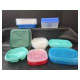 Food Storage Container Collection (19 bowls and 17 lids)