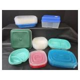 Food Storage Container Collection (19 bowls and 17 lids)