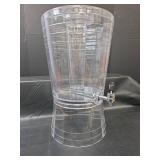 Clear Plastic Beverage Dispenser with Spigot