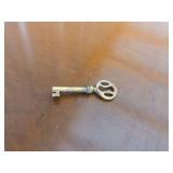 Georgian Style Mahogany Bookcase with Glass Doors and Key