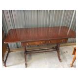 Imperial Mahogany Sofa Table/Desk with Drawers