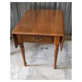 Ethan Allen Maple Accent Table with Drawer
