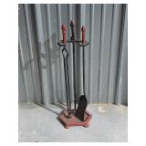 Decorative Fireplace Tool Set with Stand