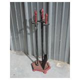 Decorative Fireplace Tool Set with Stand