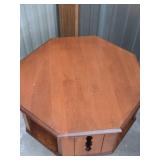 Tell City Octagonal Wood End Table