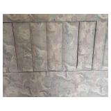 King Size Upholstered Headboard with Fold Out Back and Arm Supports