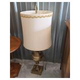 Brass Table Lamp with Shade