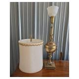 Brass Table Lamp with Shade