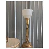 Brass Table Lamp with Shade