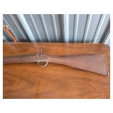 1800s Percussion Cap Rifle 56in Long