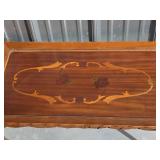 Coffee Table with Inlaid Wood Design