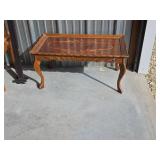 Coffee Table with Inlaid Wood Design