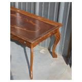 Coffee Table with Inlaid Wood Design