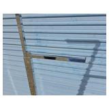 Chrome Clothing Display Racks with Square Base