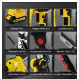 $99 Autubin 2-in-1 Electric Pole Saws for Tree, Yellow- 8 Inch