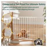 $60 Cumbor 29.2-43 Wall-Mounted Baby Gate for Stairs, Auto-Close