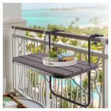 $60 Patio Novagarden Balcony Railing Table 23.6"(L) x 15.7"(W)