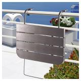 $60 Patio Novagarden Balcony Railing Table 23.6"(L) x 15.7"(W)