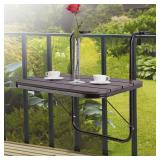 $60 Patio Novagarden Balcony Railing Table 23.6"(L) x 15.7"(W)