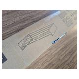 Wall Mounted Clothes Drying Rack 32" Foldable, 5 Rods, White