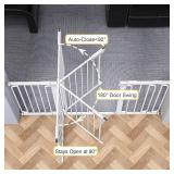 $99 Cumbor Extra Wide Baby Gate 29.7-57" for Stairs, White