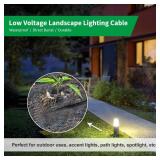 $260 FIRMERST 12/2 Low Voltage Landscape Wire, 500 ft, 12GA 2Conductor