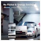 $70 Bbounder 10-Pack Linkable LED Shop Light, 4 ft, 6500K, Black